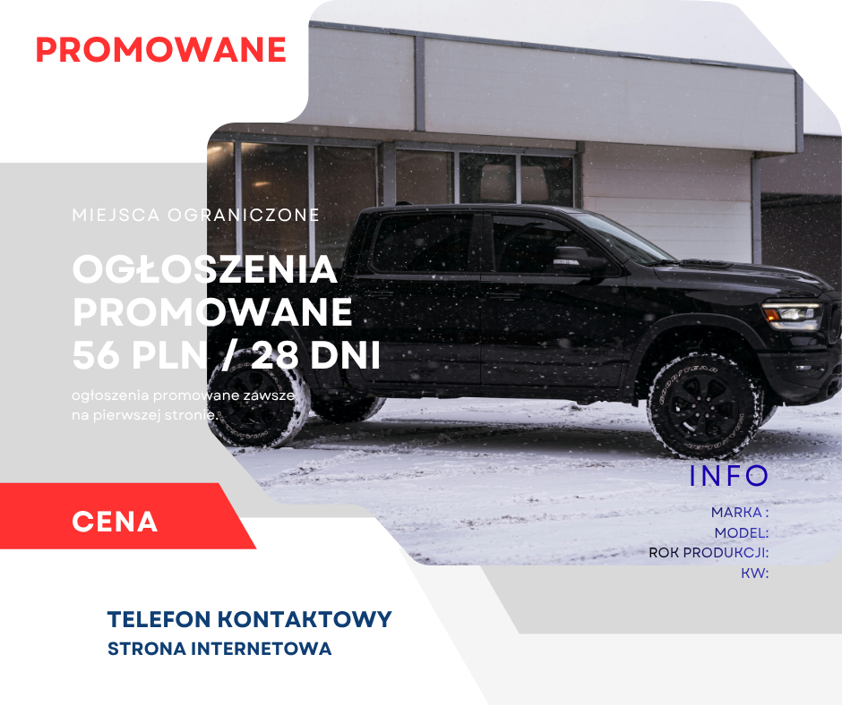 ogłoszenie Promowane na pierwszej stronie